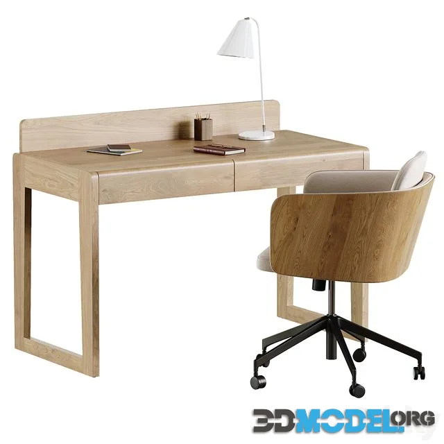 Arandu desk Madai chair by Kave home
