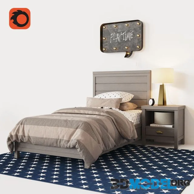 ASHBY UPHOLSTERED PLATFORM BED