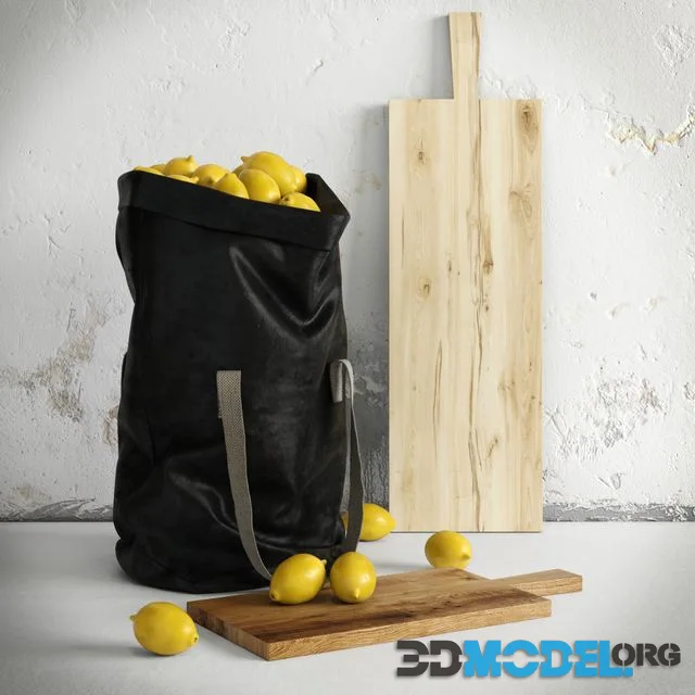 bag with lemons