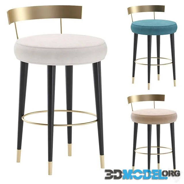 Bar Stool SAN TROPE by Cazarina Interiors 3 Colors Version Bar Stool SAN TROPE