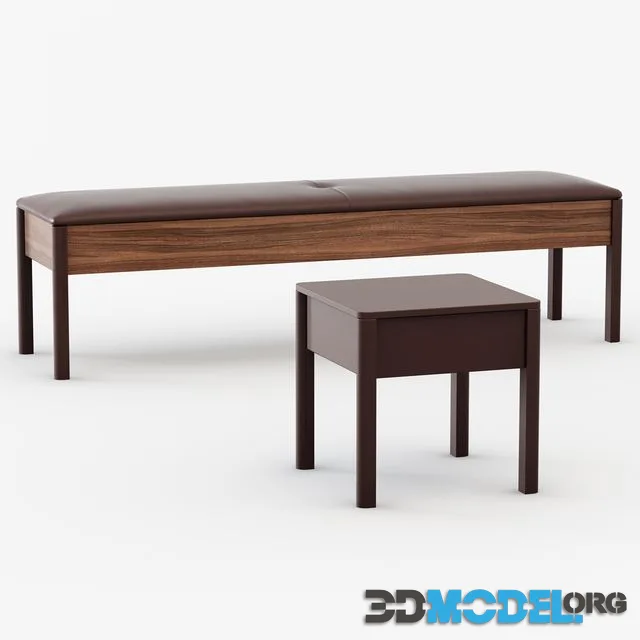 Bato bench and Bedside table