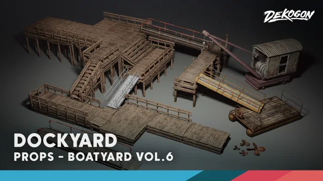 Boatyard VOL.6 - Modular Dockyard (Nanite + Low Poly)