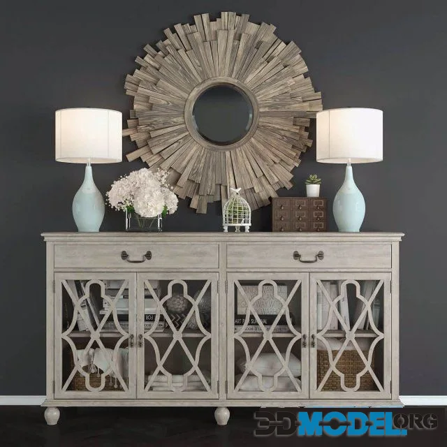 Buffet Hawthorne Estate with a mirror Vermundo