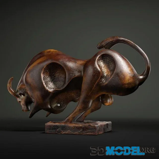 Bull sculpture