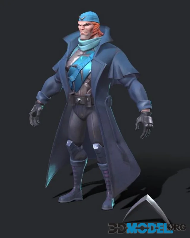 Captain Boomerang Low-poly (PBR)
