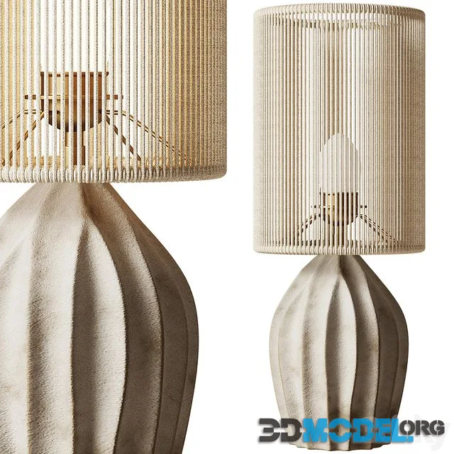 Ceramic lamp Orbe Lamp White Gres Ceramics