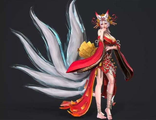 Charming Daji Low-poly (PBR)