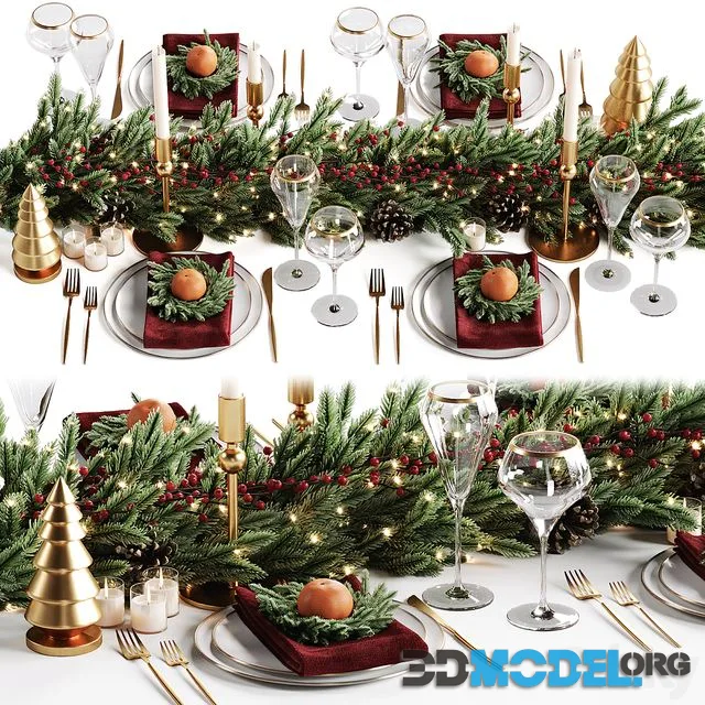 Christmas table setting 3