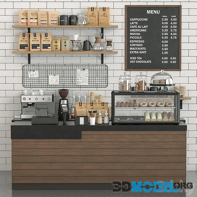 Coffeeshop (Rack for coffee houses with equipment)