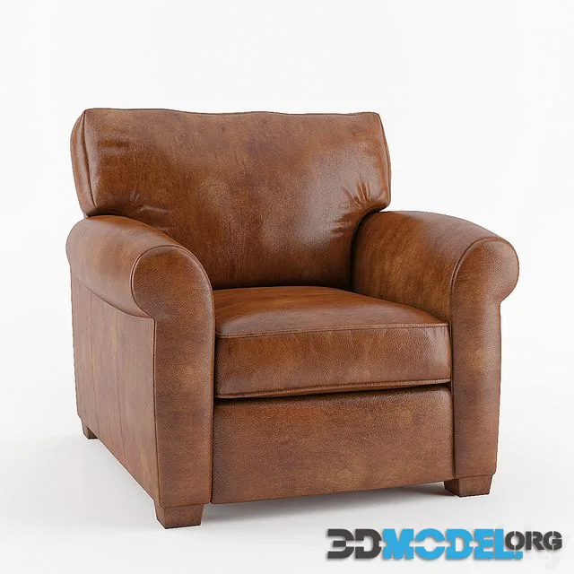 Crate & Barrel Carlton Leather Recliner