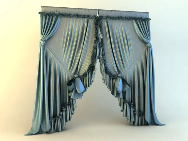 Curtains classic with bows