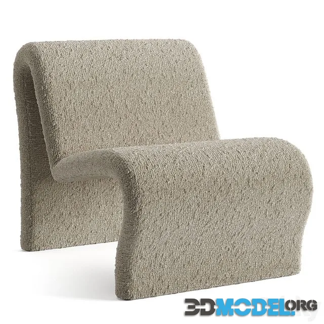 Curvy Sculptural Lounge Chair