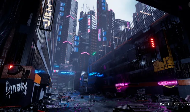 Cyberpunk Buildings Pack