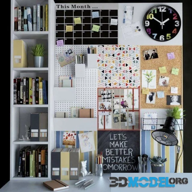 Decorative set for your desktop