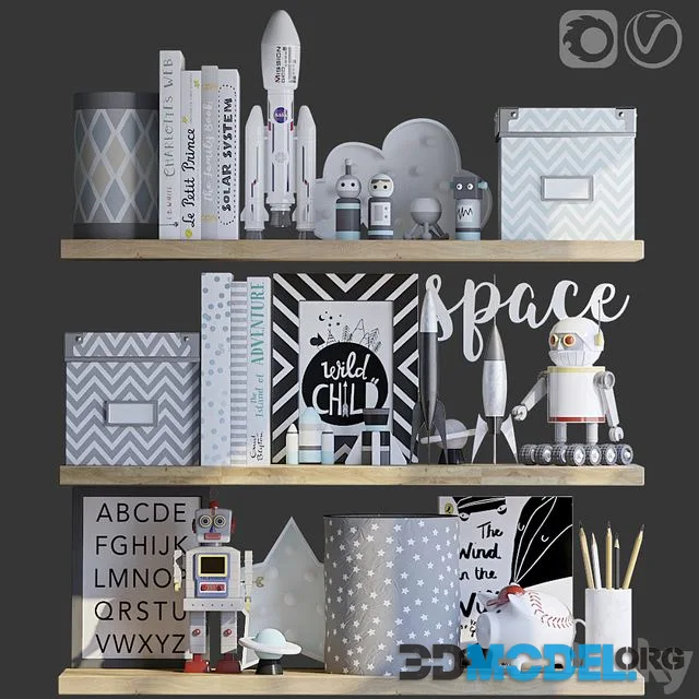 Decorative set for the children's boy