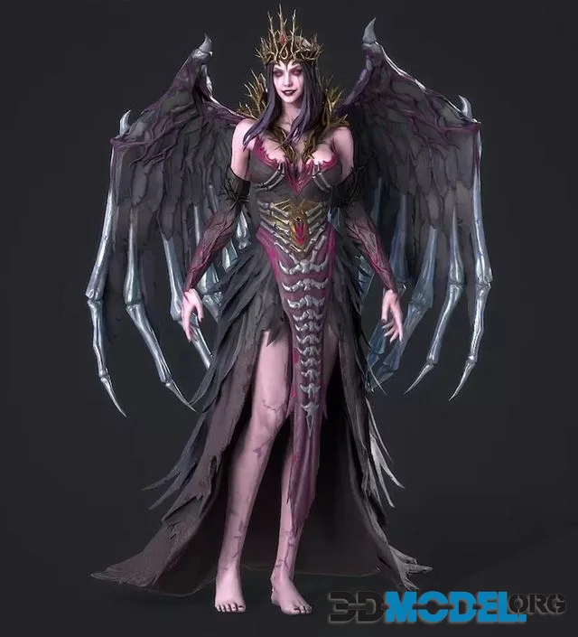 Demon Princess Low-poly (PBR)
