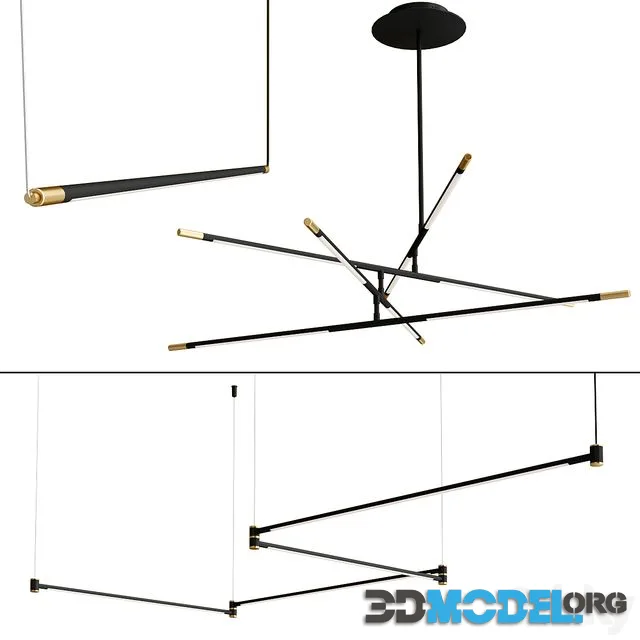 Drawing Line Gold Black collection