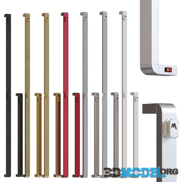 Electric heated towel rail Panorama 686 from Margaroli