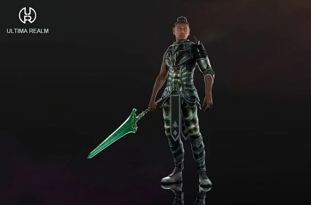 Elven Knight Low-poly (PBR)