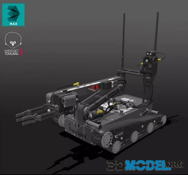 EOD Robot ROV Low-poly (PBR)