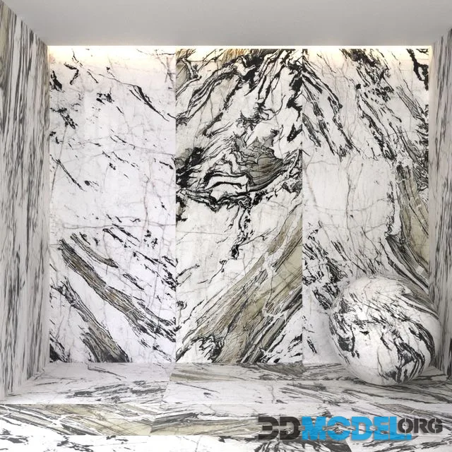 Explosion black marble