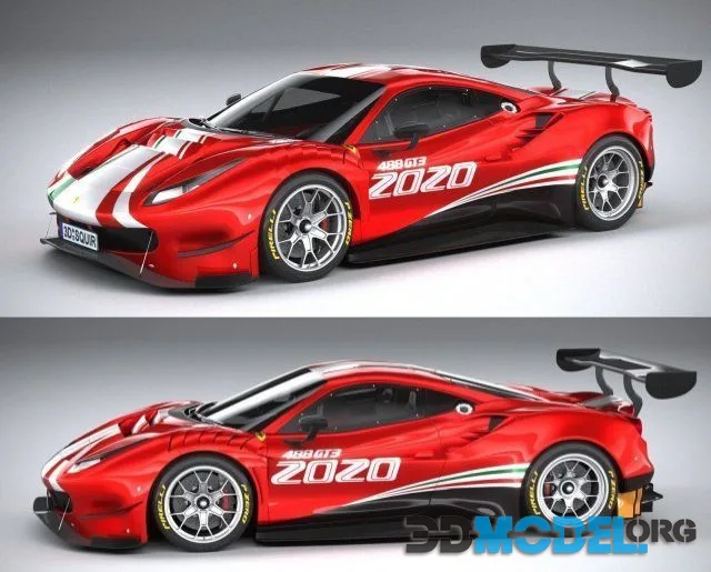 3D Model – Ferrari 488 GT3 Evo 2020