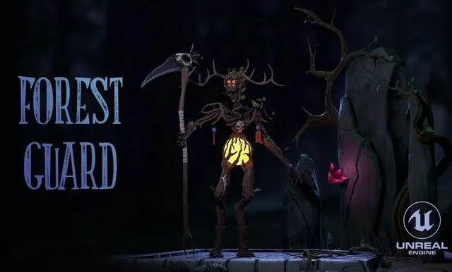 Forest Guardian Low-poly (PBR)