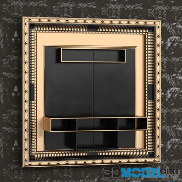 Front panel tv. VISMARA Frame Art Deco