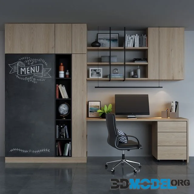 Furniture wood decor set