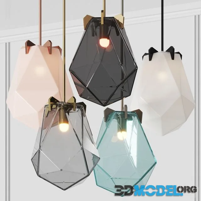Gabriel Scott Briolette Pendant Lamps