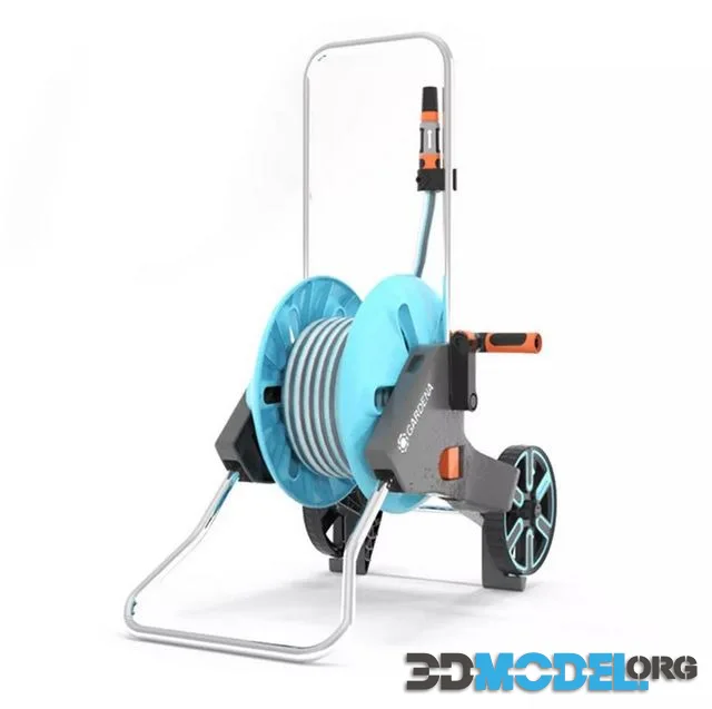 GARDENA 18513-20 Hose Reel Trolley CleverRoll M Set Low-poly (PBR)