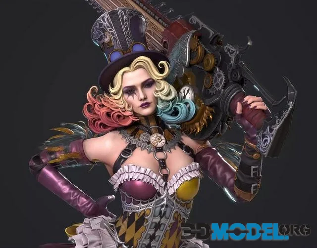 Harleen Quinzel Low-poly (PBR)