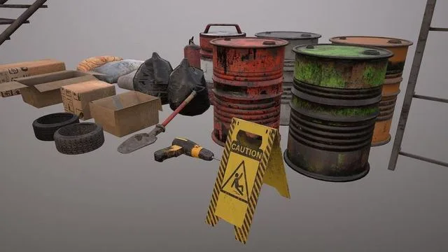 Industrial Asset Pack Low-poly (PBR)