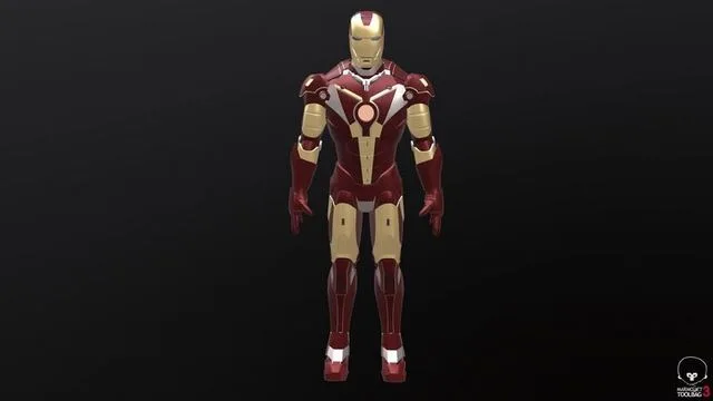 Iron Man MK 3 Low-poly (PBR)