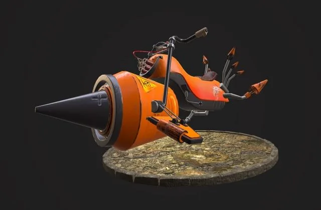 Jet Bike Low-poly (PBR)