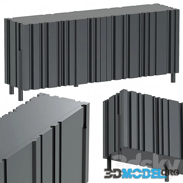 Laurameroni Bamboo Lounge Sideboard Credenza