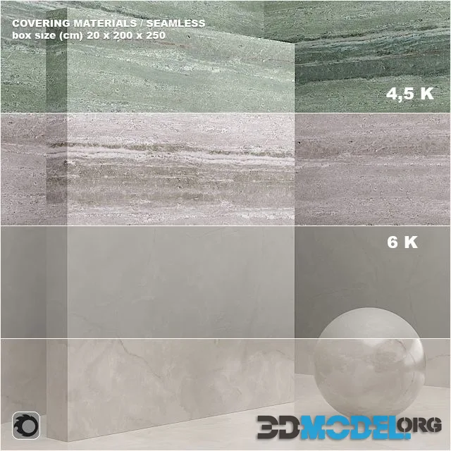 Material (seamless) - coating, marble, plaster set 47