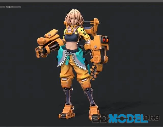 Mecha girl (PBR)