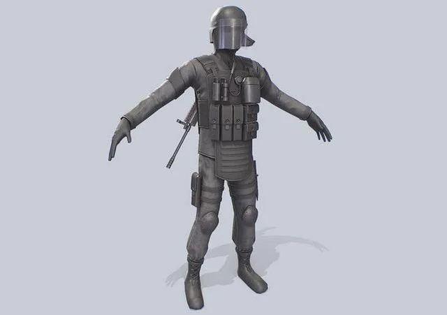 Military GIGN Low-poly (PBR)