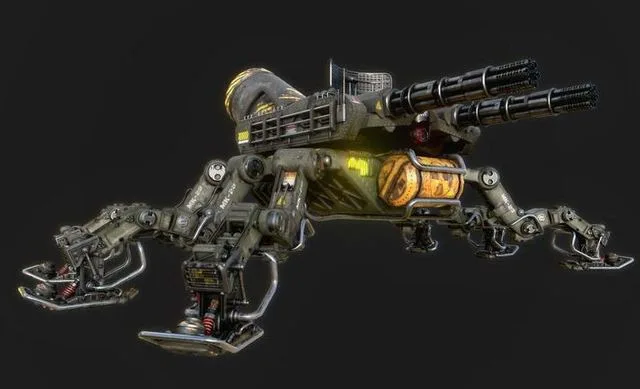 MK-23 TARANTULA Low-poly (PBR)