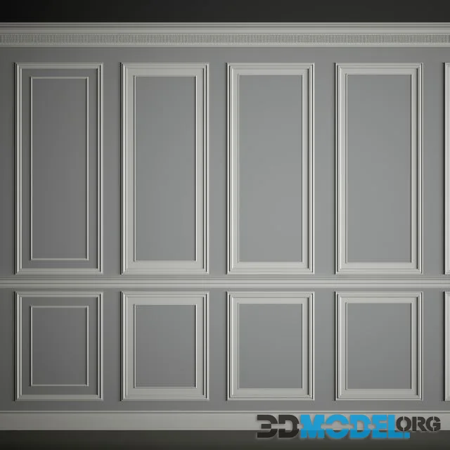 Moldings on the walls
