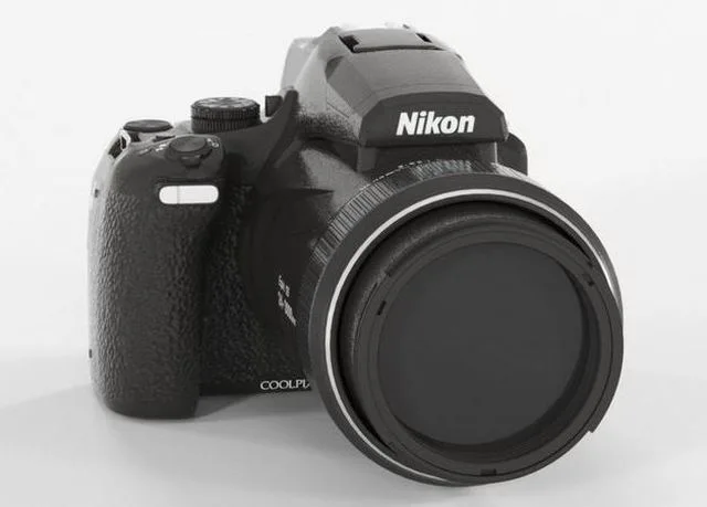 Nikon Coolpix P1000 Appareil Photo Bridge Low-poly (PBR)