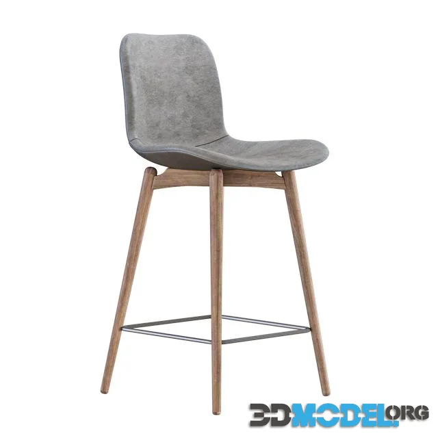 NORR11 Langue Bar Chair-leather