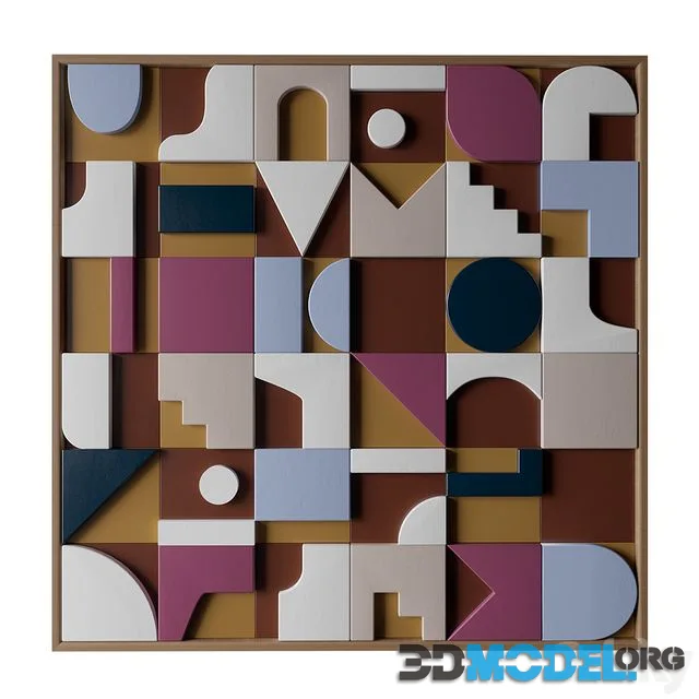 OLKA Mosaic #5 - Sculptural Wall Art