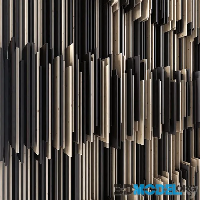 Parametric wood panel Strokes