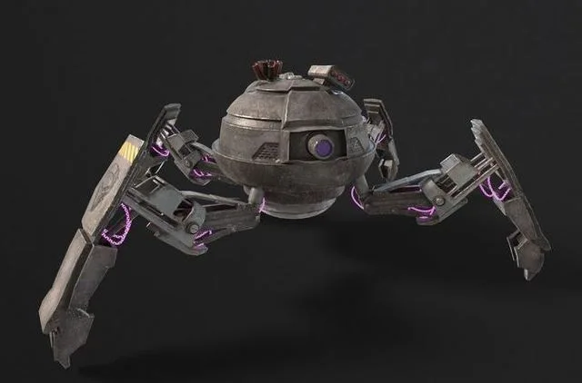 Quadrupedal Drone Low-poly (PBR)