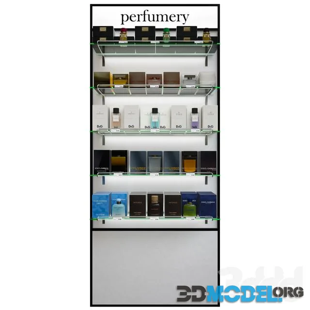 Rack with perfumery Dolce & Gabbana
