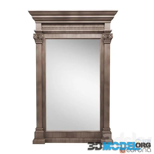 Restoration Hardware 18th Neoclassical Fluted leaner mirror