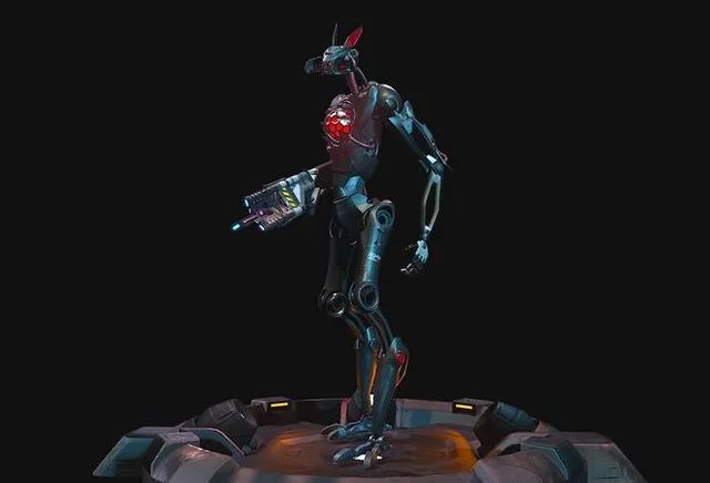 Robot Cyborg 4761A Low-poly (PBR)