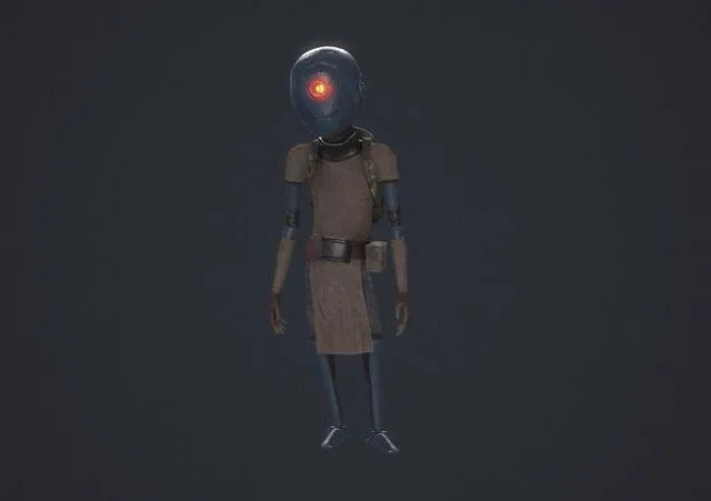 Robot traveler BRO Low-poly (PBR)